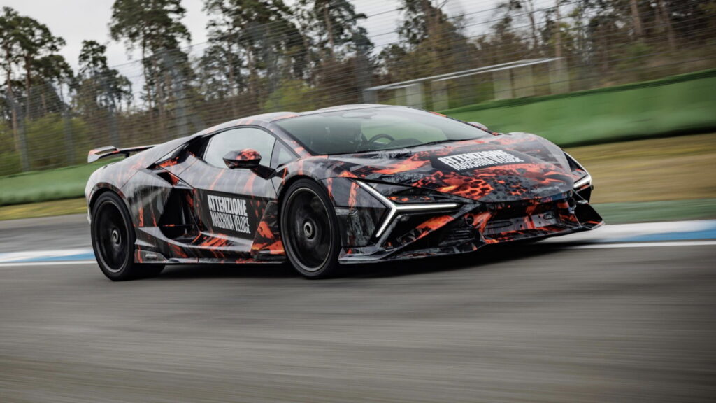 Lamborghini Revuelto SV Teased as it Sets Hockenheim Lap Record