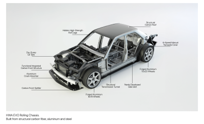 HWA Evo - chassis cutaway