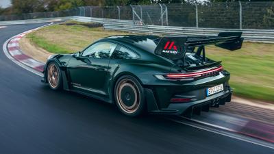 Manthey Racing 992 Porsche 911 GT3 RS, rear 3/4