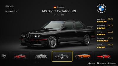 My First Gran Turismo, E30 BMW M3 Sport Evolution