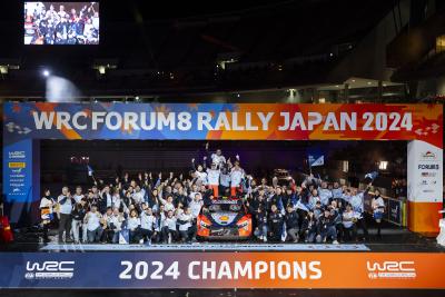 Hyundai celebrates Thierry Neuville's 2024 Drivers' Championship victory