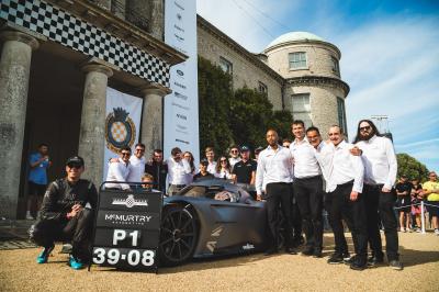 McMurtry Spéirling after breaking the Goodwood FoS record