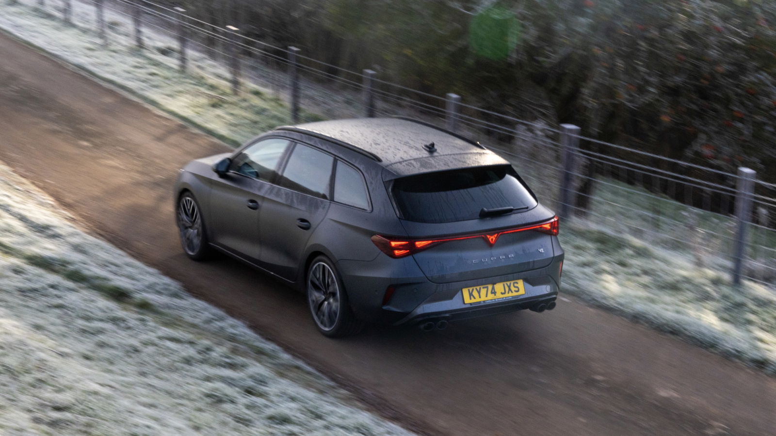Cupra Leon Estate - rear, driving