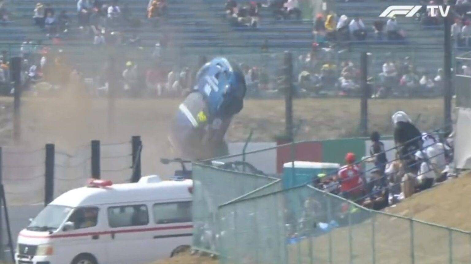 Watch a Porsche Clear the Fence at Suzuka in Terrifying Crash