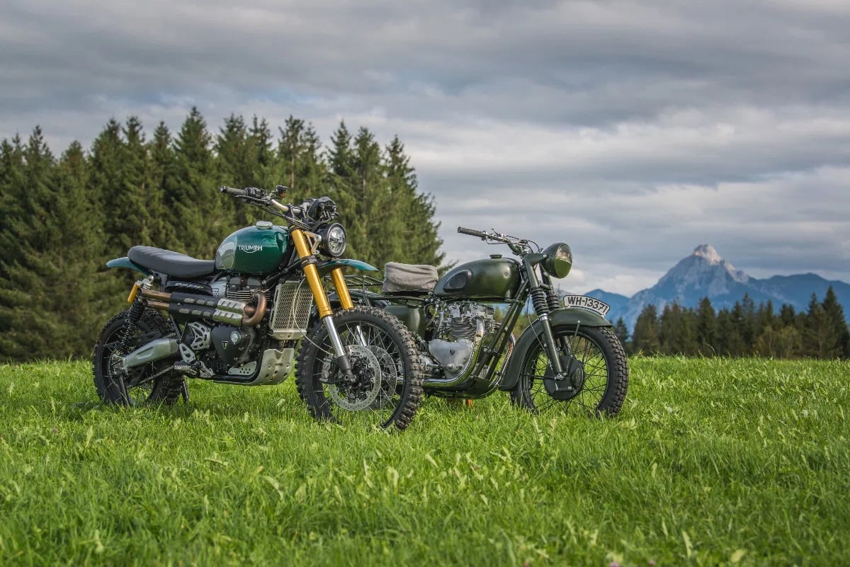 The Triumph from the film The Great Escape (right)