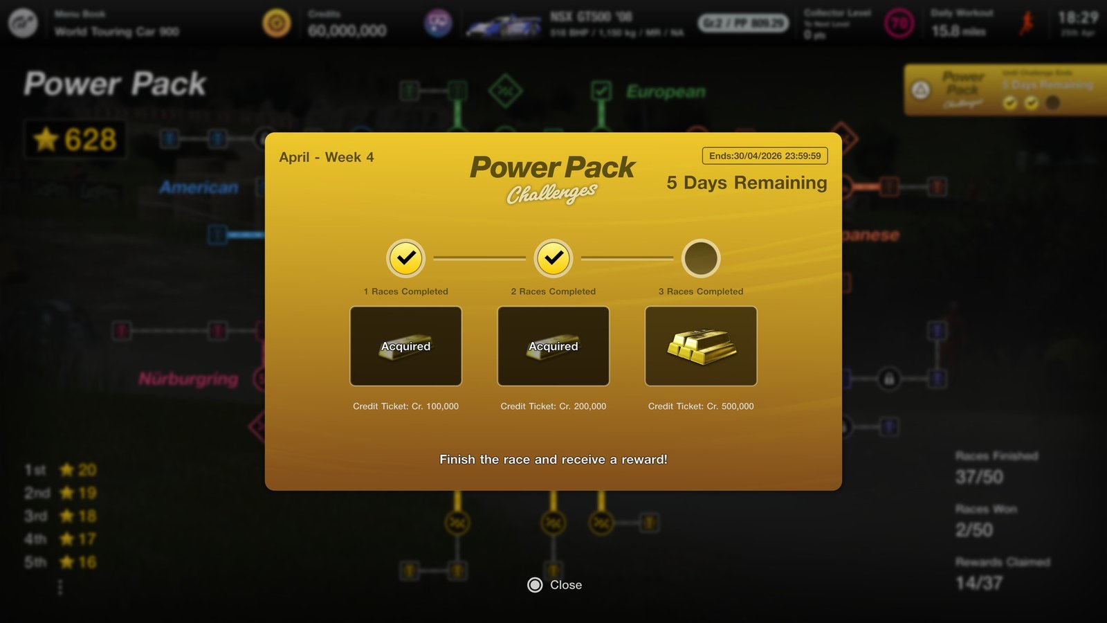 Gran Turismo 7 - new Power Pack rewards