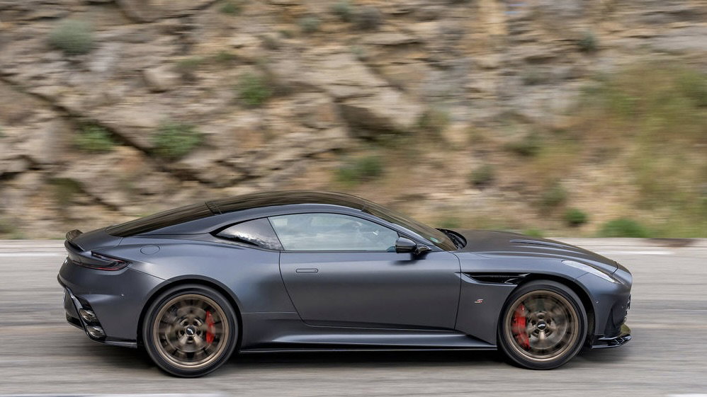 Aston Martin DB12 S - side, driving