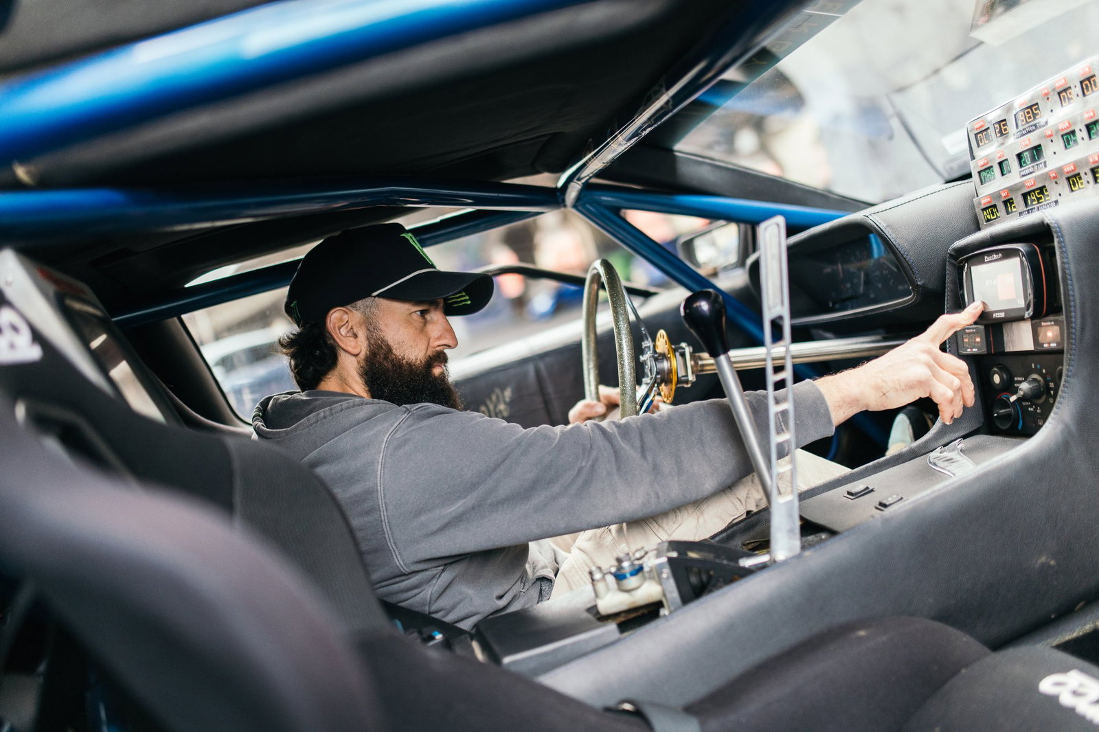Alexandre Claudin's drift DeLorean in Belfast | Credit: Hype Factory